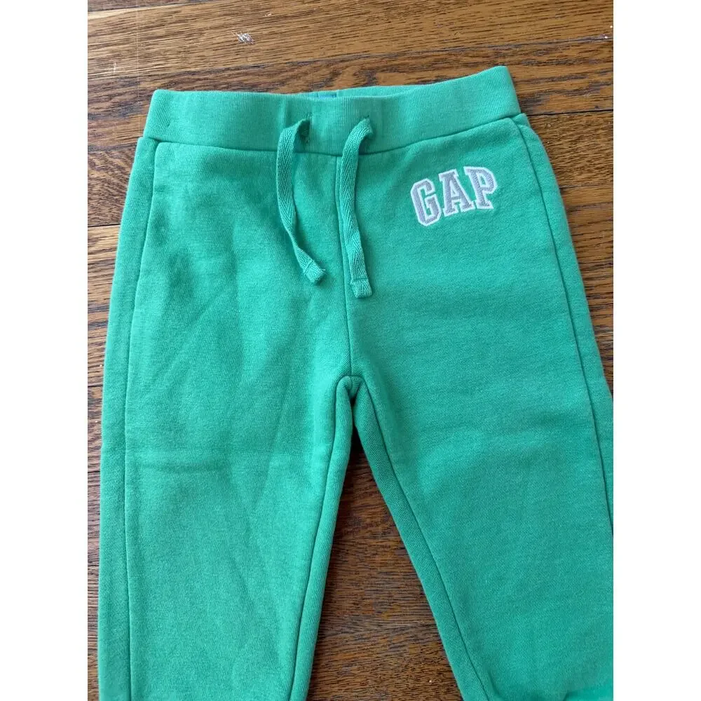 Gap Factory Boys' Green Joggers Size 18-24 Months